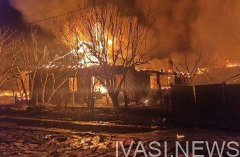 Харків сім'я, пожежа будинок, сім'я згоріла, Харків 10 лютого, війна Україна, АЗС, дрони, атака, БПЛА,